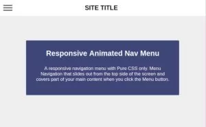 responsive animated nav menu
